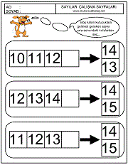 okul öncesi sıradaki sayıyı bulma çalışma sayfaları